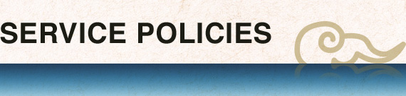 SERVICE POLICIES